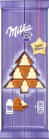 Шоколад молочный с белым MILKA Sweet Winter Елочки, 100г