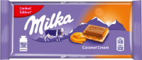 Шоколад молочный MILKA Caramel Cream с двухслойной начинкой, 100г