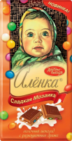 Шоколад молочный АЛЕНКА с разноцветным драже, 90г