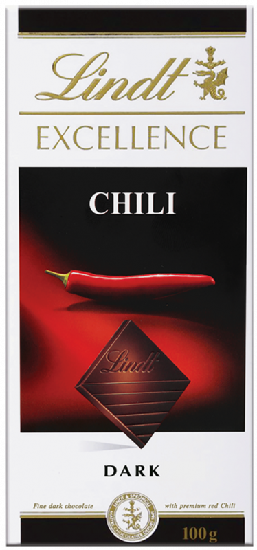 Шоколад темный LINDT Excellence Чили, 100г Шоколад темный LINDT Excellence Чили, 100г