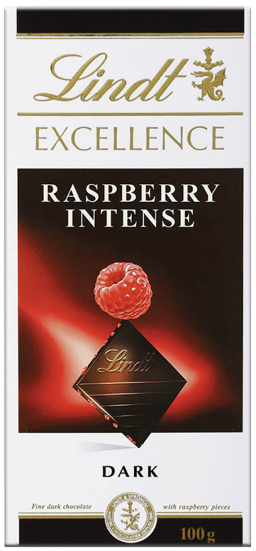 Шоколад темный LINDT Excellence Малина, 100г