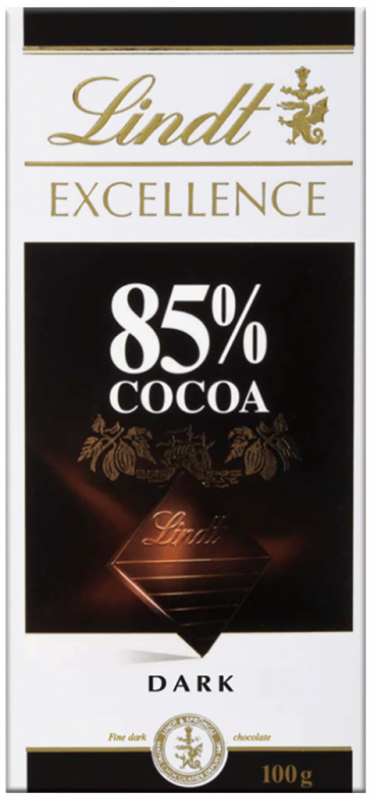 Шоколад горький LINDT Excellence 85% какао,100г Шоколад горький LINDT Excellence 85% какао,100г