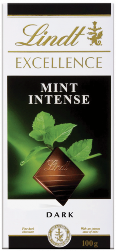 Шоколад темный LINDT Excellence Мята, 100г Шоколад темный LINDT Excellence Мята, 100г