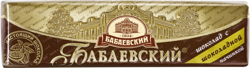 Шоколад темный БАБАЕВСКИЙ с шоколадной начинкой, 50г Шоколад темный БАБАЕВСКИЙ с шоколадной начинкой, 50г