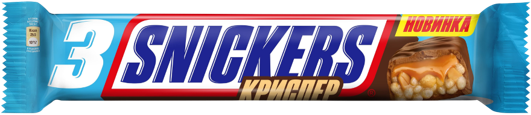Шоколадные батончики SNICKERS Криспер Трио, 60г Шоколадные батончики SNICKERS Криспер Трио, 60г