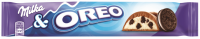Шоколад молочный MILKA с ванильной начинкой и кусочками печенья Oreo, 37г