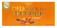 Шоколад молочный DELICADORE с мягкой начинкой со вкусом карамели, 200г