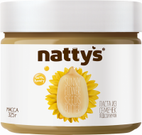 Паста ореховая NATTYS с медом из семян подсолнуха, 325г