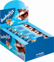Шоколад молочный BABYFOX с молочной начинкой, 47г