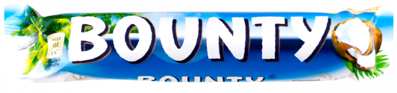 Батончик шоколадный BOUNTY Молочный, 55г