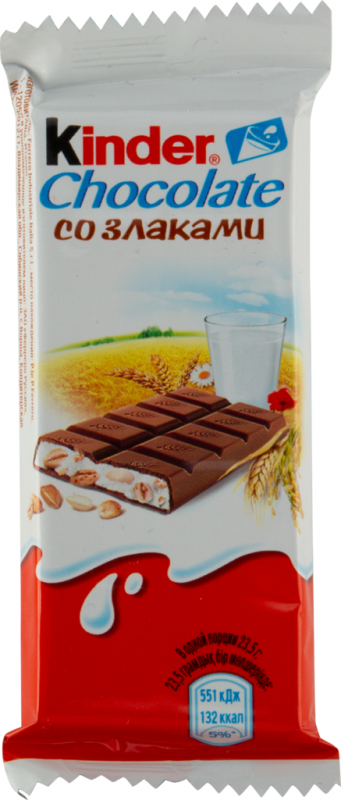 Шоколад KINDER Chocolate Country с молочно-злаковой начинкой, 23,5г Шоколад KINDER Chocolate Country с молочно-злаковой начинкой, 23,5г
