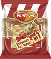 Конфеты РОТ ФРОНТ Батончики неглазированные, 250г