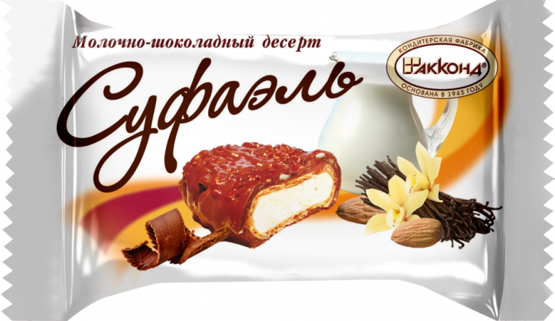 Конфеты АККОНД Суфаэль молочно-шоколадные, весовые Конфеты АККОНД Суфаэль молочно-шоколадные, весовые
