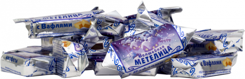 Конфеты ШФ НОВОСИБИРСКАЯ Волшебная метелица с вафлями, весовые Конфеты ШФ НОВОСИБИРСКАЯ Волшебная метелица с вафлями, весовые