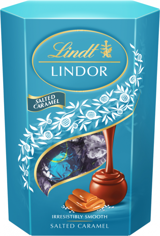 Конфеты LINDT Lindor с соленой карамелью, 200г