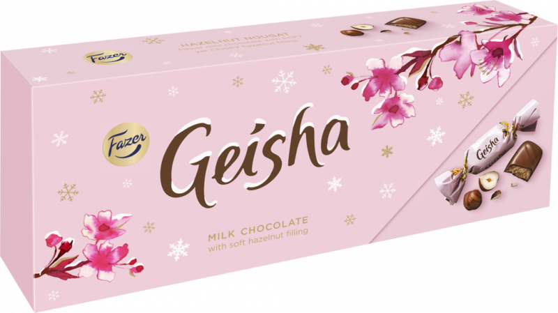Конфеты GEISHA из молочного шоколада с начинкой из тертого ореха, 270г Конфеты GEISHA из молочного шоколада с начинкой из тертого ореха, 270г