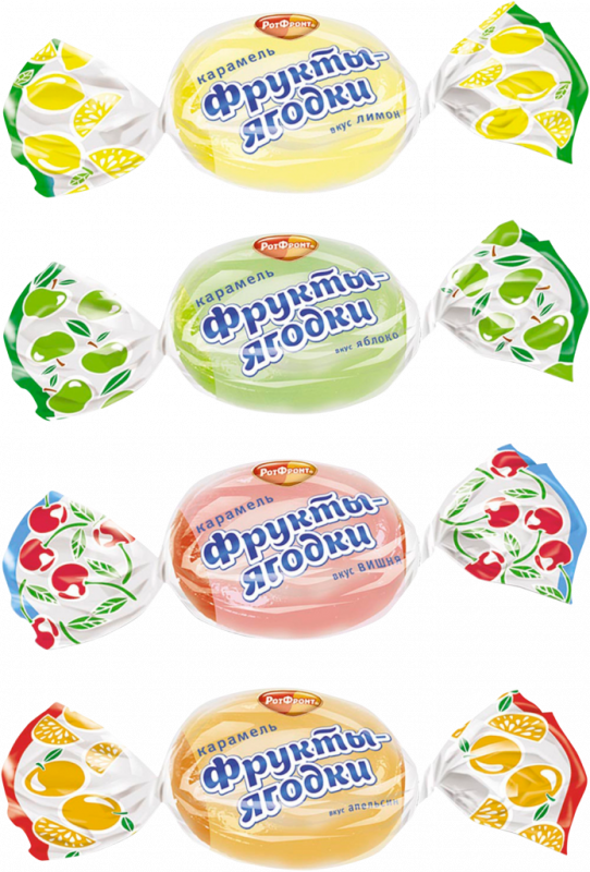 Карамель РОТ ФРОНТ Фрукты-ягодки микс, весовая