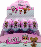 Яйцо шоколадное L.O.L. с игрушкой в капсуле, 20г