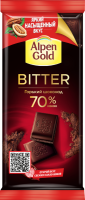 Шоколад горький ALPEN GOLD Bitter 70% какао, 80г