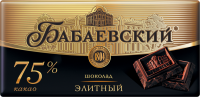 Шоколад темный БАБАЕВСКИЙ Элитный 75% какао, 100г