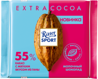 Шоколад молочный RITTER SPORT 55% какао, 100г