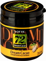 Шоколад LOTTE Dream Cacao в кубиках 72%, 90г