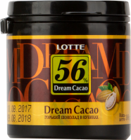 Шоколад горький LOTTE Dream Cacao в кубиках 56%, 106г