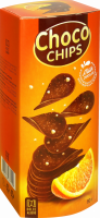 Чипсы из молочного шоколада DOLCE ALBERO с хрустящим рисом и ароматом апельсина, 80г