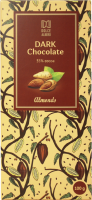 Шоколад темный DOLCE ALBERO с миндалем, 100г