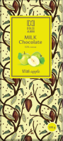 Шоколад молочный DOLCE ALBERO с яблочными цукатами, 100г