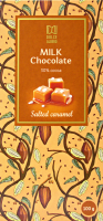 Шоколад молочный DOLCE ALBERO с соленой карамелью, 100г