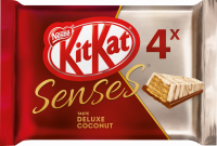 Батончик шоколадный KITKAT Senses Deluxe Coconut, белый и молочный шоколад со вкусом миндаля, 116г