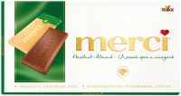 Шоколад MERCI Лесной орех и миндаль, 100г