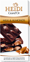 Шоколад молочный HEIDI Grand'or Миндаль, 100г