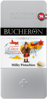 Шоколад BUCHERON Молочный с фисташками, 100г