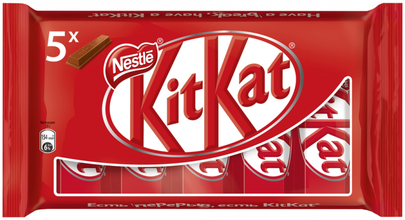 Батончик шоколадный KITKAT с хрустящей вафлей, 5х29г Батончик шоколадный KITKAT с хрустящей вафлей, 5х29г