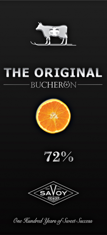 Шоколад горький BUCHERON The original с кусочками апельсина, 100г Шоколад горький BUCHERON The original с кусочками апельсина, 100г
