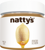 Паста арахисовая NATTYS Creamy с медом, 325г