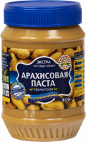 Паста арахисовая АЗБУКА ПРОДУКТОВ с кусочками арахиса, 510г