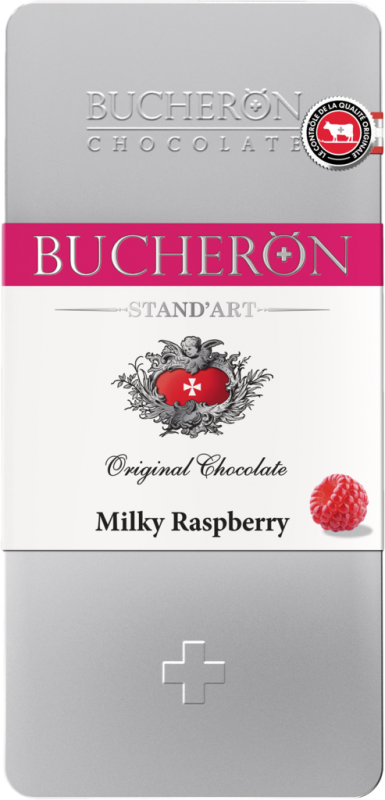 Шоколад BUCHERON Молочный с малиной, 100г Шоколад BUCHERON Молочный с малиной, 100г