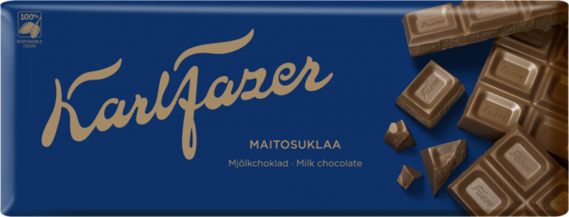 Шоколад молочный FAZER Karl Fazer, 200г Шоколад молочный FAZER Karl Fazer, 200г