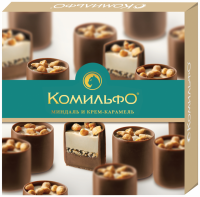 Конфеты КОМИЛЬФО Миндаль и крем-карамель, 232г