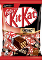 Конфеты KITKAT Dark с хрустящей вафлей, 169г