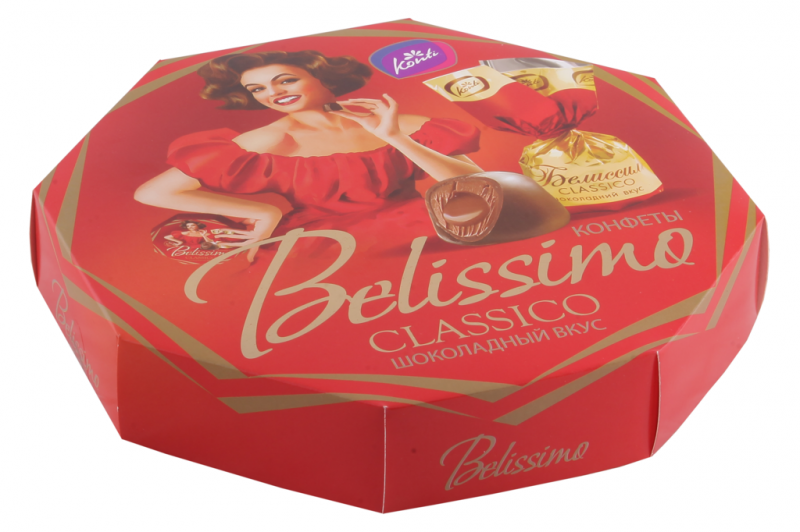 Конфеты KONTI Белиссимо Classico шоколадный крем, 255г