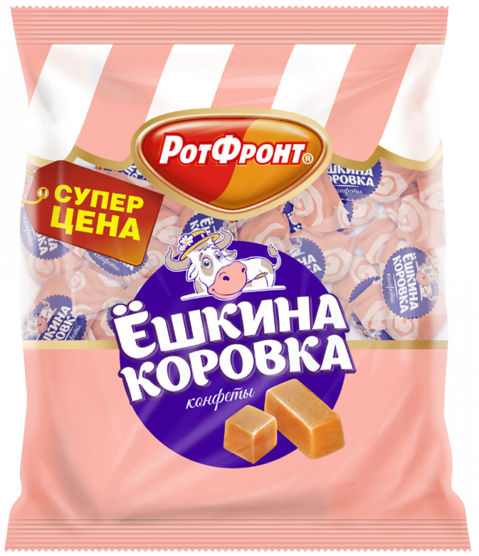 Конфеты РОТ ФРОНТ Ешкина коровка, 250г Конфеты РОТ ФРОНТ Ешкина коровка, 250г
