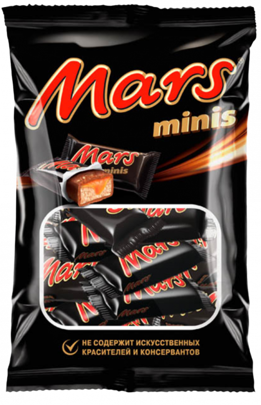 Конфеты MARS Minis c нугой и карамелью, 182г Конфеты MARS Minis c нугой и карамелью, 182г