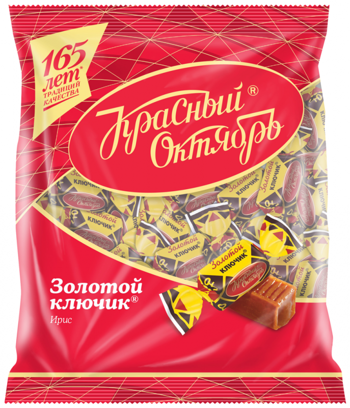 Конфеты КРАСНЫЙ ОКТЯБРЬ Ирис Золотой ключик, 250г