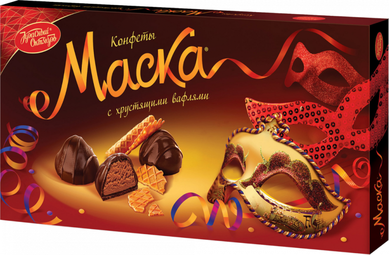 Набор конфет РОТ ФРОНТ Маска с хрустящими вафлями, 300г