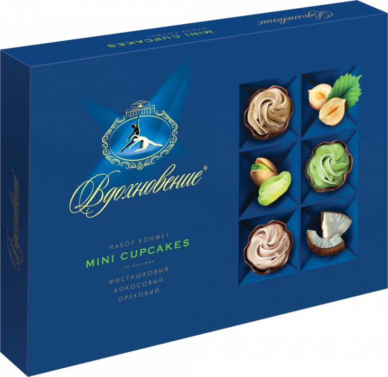 Набор конфет ВДОХНОВЕНИЕ Mini Cupcakes, 165г
