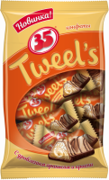 Конфеты 35 TWEEL'S с дробленым арахисом и криспи, 280г